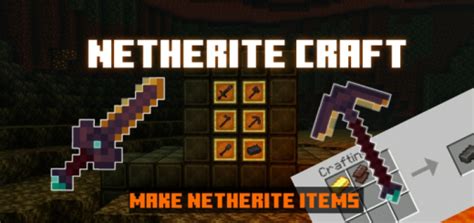 Craft Netherite Vanilla Tweaks Minecraft Pe Addonmod 116059 1160
