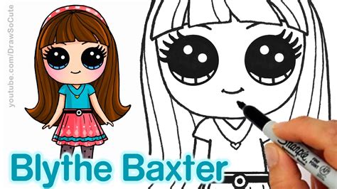 Drawings of people are an integral part of most cartoons, comic books, and fine art. How to Draw Blythe Baxter step by step Cute and Easy ...