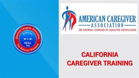 California Caregiver Training Youtube