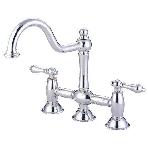 Whether you are replacing your faucet because it has seen better days or because you want to if you are looking to replace your kitchen faucet, chances are that you are doing so because it is leaking step 16: Kingston Brass Restoration 2-Handle Bridge Kitchen Faucet ...