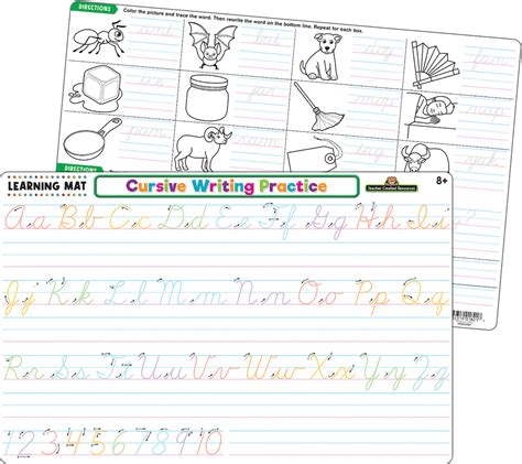 Cursive Writing Practice Learning Mat — Cm School Supply