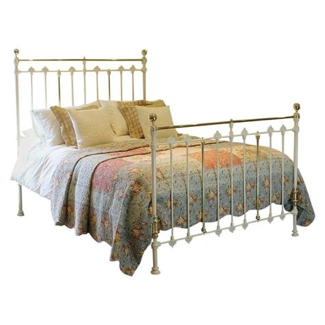 What do you mean by vintage style furniture? 1stdibs Brass, Iron Cream Antique Bed Mk183 Late Victorian ...