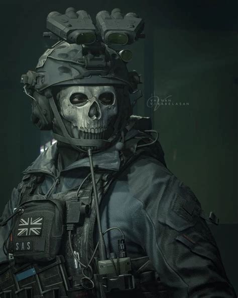A Skull Wearing A Helmet And Goggles Is Standing In Front Of A Dark Background