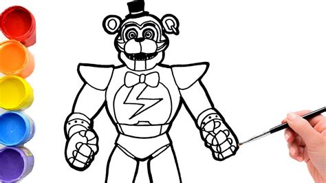 Drawpedia How To Draw Glamrock Freddy From Five Nights At Freddys