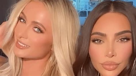Kim Kardashian Reunites With Former Bff Paris Hilton ‘we’re Opposite Twins’ Access