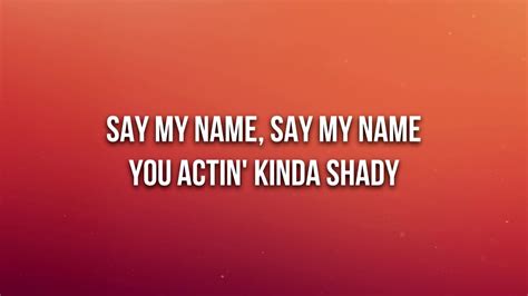 Destinys Child Say My Name Official Lyrics Youtube