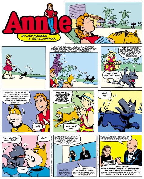 Ted Slampyak Little Orphan Annie Newspaper Strip