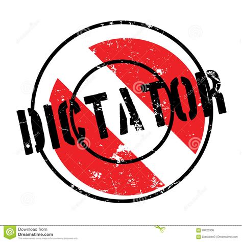 Dictator Rubber Stamp Stock Vector Illustration Of Boss 98723306