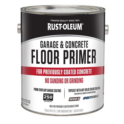 Use rustoleum paint that has the primer included and is rust proof/fade proof. Rust-Oleum 2 qt. Garage and Concrete Interior Floor Primer ...