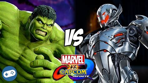 Hulk Vs Ultron Marvel Vs Capcom Infinite Gameplay Youtube