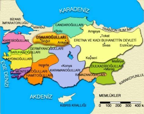 Anadoluda Kurulan Ilk T Rk Devletleri Ve Beylikleri Tarih Fiziki