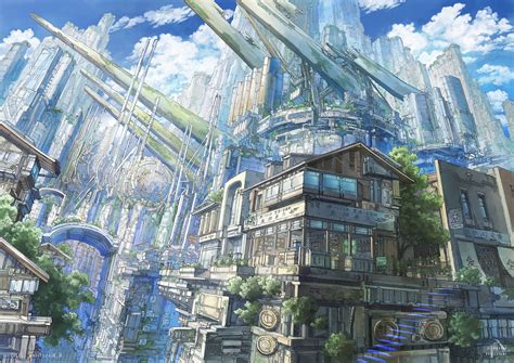 Wallpaper Towers Sci Fi Buildings Fantasy City Artwork Resolution