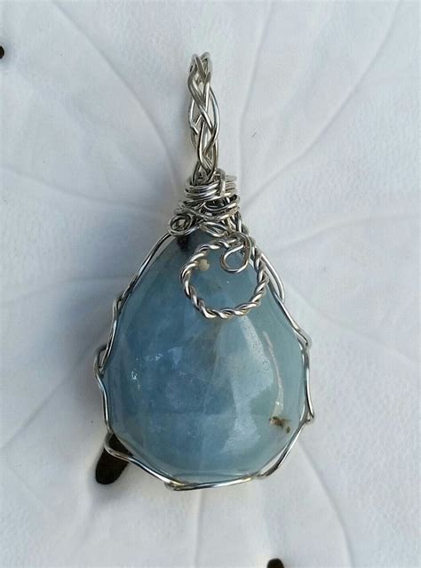Natural Aquamarine Gemstone Pear Shape Aquamarine Crystal Etsy