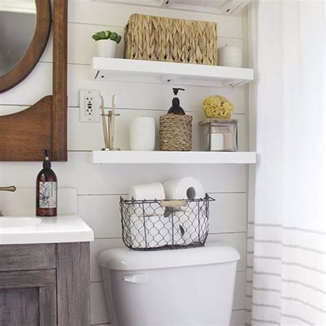 20 Small And Creative Bathroom Shelf Ideas And Designs For 2020