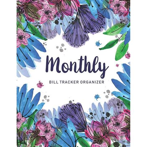 Home Budget Book Monthly Bill Payment Organizer 85 X11 Inches Monthly
