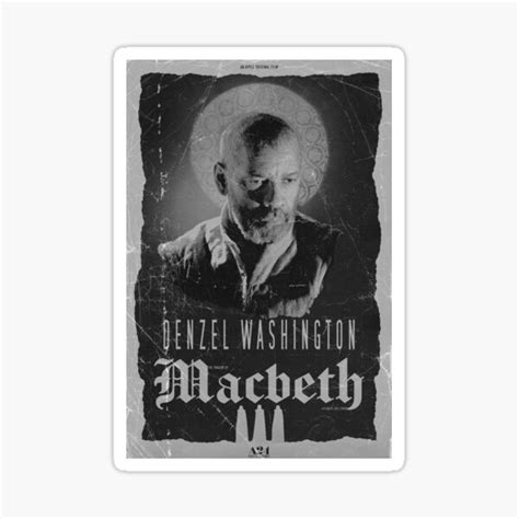 The Tragedy Of Macbeth Chromed Poster Sticker For Sale By Joewehnert