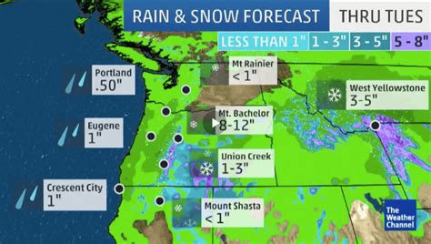 Snow Forecast In The Mountain West Thursday Tuesday Up To 12 Of Snow