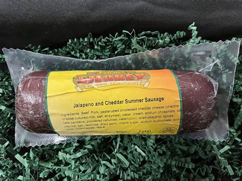 Jalapeno And Cheddar Summer Sausage Pelkins Smokey Meat Market