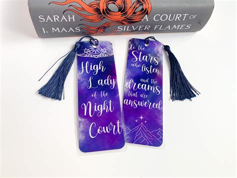 High Lady Of The Night Court Acotar Laminated Bookmark Simply Fangirl