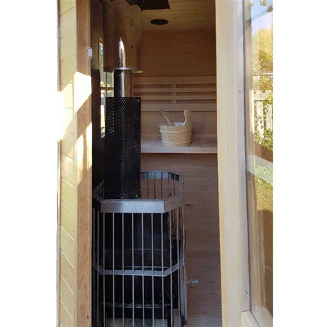 Large 4 5 Person Outdoor Traditional Sauna 6kw Stove