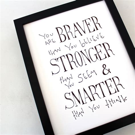 We did not find results for: You are BRAVER...Disney Winnie the Pooh Quote Poster, Inspirational art typographic black and ...