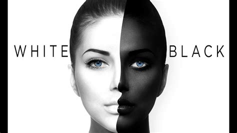 Black And White Skin Color In Photoshop Tutorial Photoshop Youtube