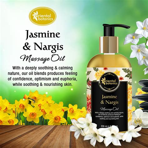 Buy Oriental Botanics Body Massage Oil Jasmine And Nargis 200 Ml Online At Best Price Creams