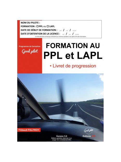 Formation Au Ppl A Et Lapl Livret De Progression V