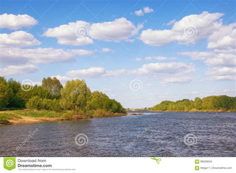 View Of Oka River Russia Stock Image Image Of Season 96559043