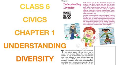 Reading NCERT Class 6 Civics Chapter 1 Understanding Diversity Useful