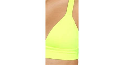 Vitamin A Neutra Bikini Top In Yellow Lyst