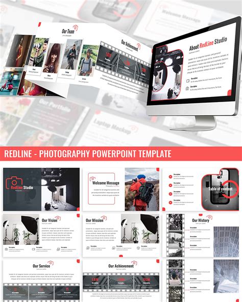 Redline Photography Powerpoint Template Templatemonster