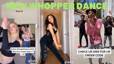 New Whopper Dance Tiktok Compilation Whopper Only For 1 😱😱😱 Youtube