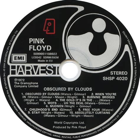 Pink Floyd Ilustrado Obscured By Clouds Cd Eu · Oh By The Way