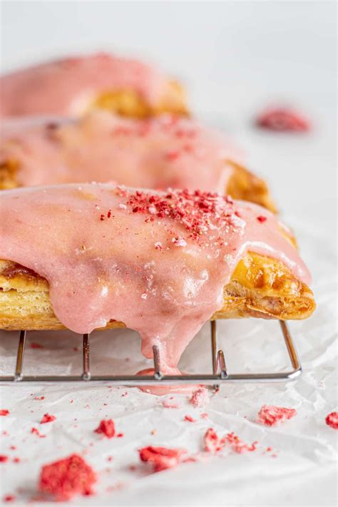 Iced Turnover Strawberry Compote Strawberry Glaze Strawberry Filling