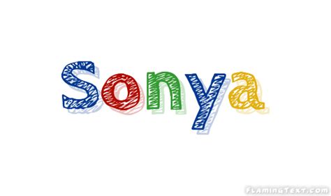 Sonya Logo Free Name Design Tool From Flaming Text