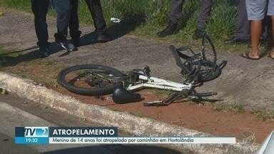 Jornal da EPTV 2ª Edição Campinas Piracicaba Jovem ciclista morre