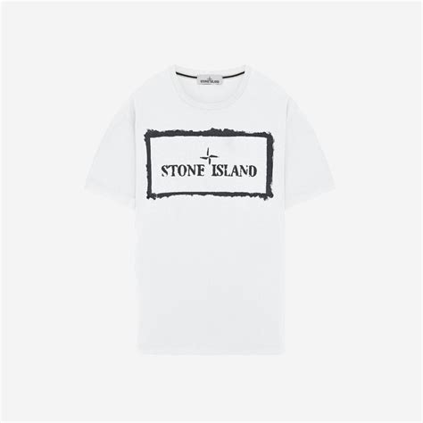 Stone Island 스톤 아일랜드 2ns80 스텐실 원 티셔츠 화이트 21ss 발매 정보 74152ns80