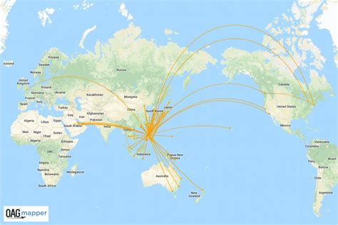 Philippine Airlines Route Map