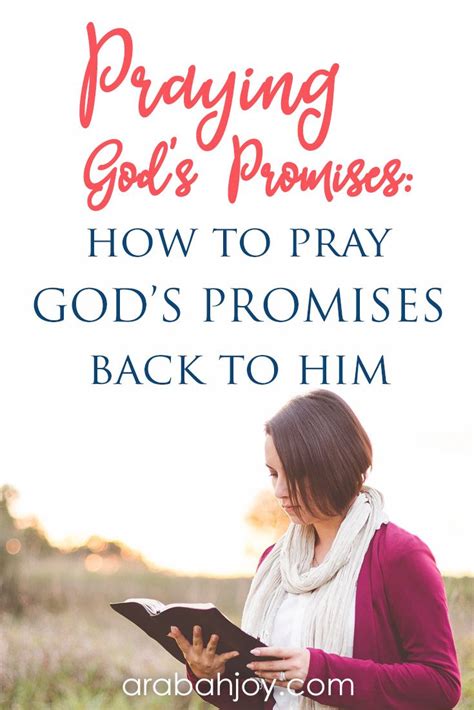 Praying The Promises Of God Involves Prayign Gods Promises Back To Him