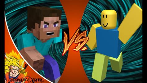 Minecraft Steve Vs Roblox Noob Cartoon Fight Club Episode 81 Roblox