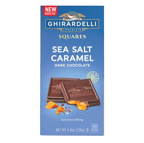 Ghirardelli Squares Sea Salt Caramel Bar Nassau Candy