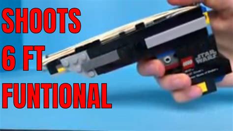 LEGO GUN That shoots Rubber Bands TUTORIAL!!! - YouTube