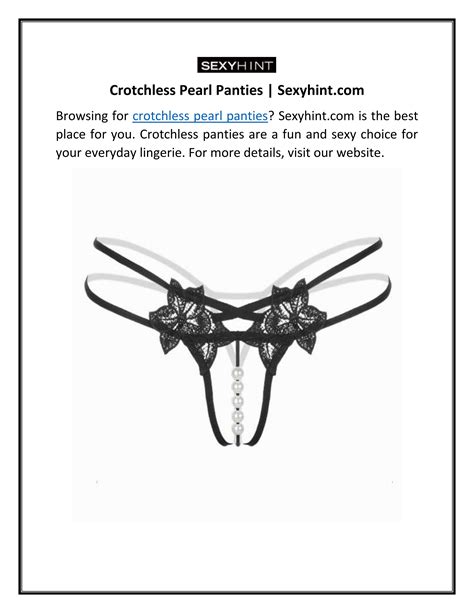 Crotchless Pearl Panties Sexyhint Com By Sexy Hint Issuu