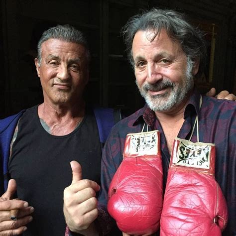 Sylvester Stallone And Brother Frank Stallone Posing With Some Very Special Cleto Reyes Boxing