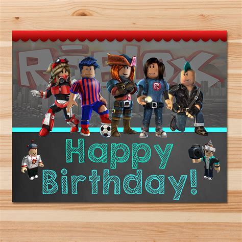 Roblox Happy Birthday Sign Chalkboard Roblox Birthday Banner