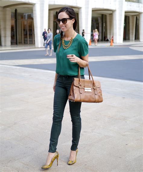 How To Wear Emerald Jewel Tone Trend Monochromatic Sydne Style
