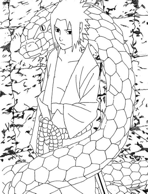 Sasuke And Snake By Aku Axel On Deviantart