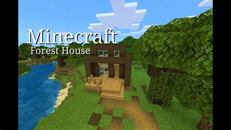 Minecraft Forest House Tutorial Easy Survival House Tutorial Youtube