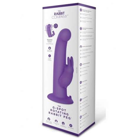 The G Spot Rotating Rabbit Peg Vibrator Purple Sex Toys At Adult Empire